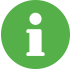 i green circle icon